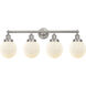 Beacon 4 Light 33.5 inch Brushed Satin Nickel Bath Vanity Light Wall Light