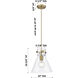 Downtown Urban Newton Cone 1 Light 10 inch Matte Black Pendant Ceiling Light in Plated Smoke