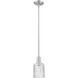 Arcadia Cobbleskill 1 Light 5 inch Brushed Satin Nickel Mini Pendant Ceiling Light