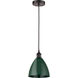 Edison Plymouth Dome LED 8 inch Satin Gold Mini Pendant Ceiling Light
