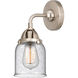 Nouveau 2 Small Bell 1 Light 5.00 inch Wall Sconce