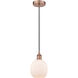 Edison Belfast 1 Light 6 inch Antique Copper Mini Pendant Ceiling Light
