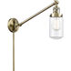 Dover 30 inch 3.50 watt Antique Brass Swing Arm Wall Light, Franklin Restoration