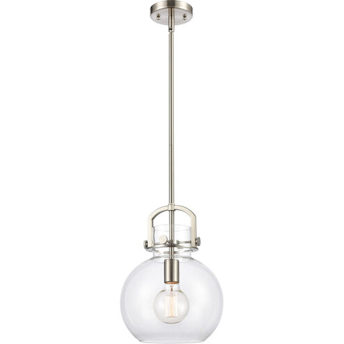 Restoration Newton 1 Light 10 inch Brushed Satin Nickel Mini Pendant Ceiling Light, Restoration