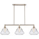 Luna 3 Light 41.75 inch Satin Nickel Island Light Ceiling Light