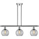 Ballston Athens LED 36 inch Polished Chrome Island Light Ceiling Light in Clear Glass