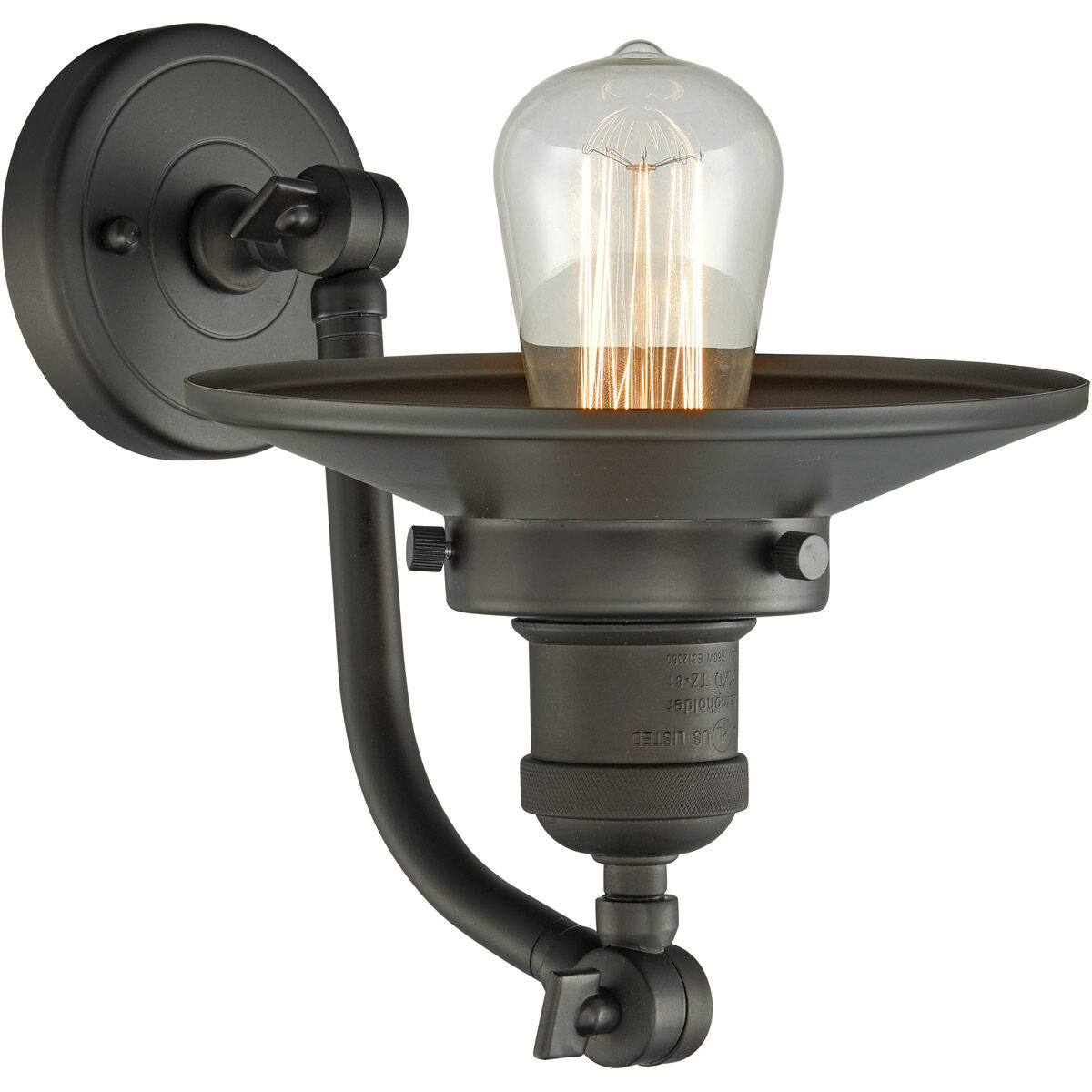 Franklin Restoration Railroad LED 5 inch Oil Rubbed Bronze Sconce Wall Light, Franklin Restoration