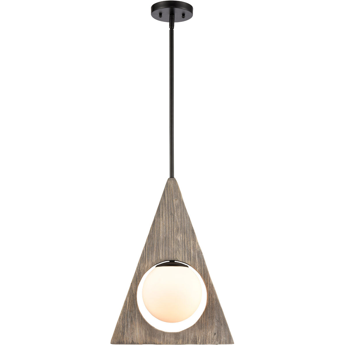 Maverick 1 Light 14.13 inch Matte Black Pendant Ceiling Light