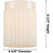 Ballston Hadley LED 5 inch White and Polished Chrome Sconce Wall Light in Matte White Glass, Ballston