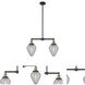 Franklin Restoration Geneseo LED 21 inch Black Antique Brass Chandelier Ceiling Light, Franklin Restoration