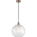 Ballston Athens Water Glass 1 Light 12 inch Antique Copper Mini Pendant Ceiling Light