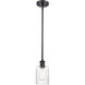 Ballston Hadley 1 Light 5 inch Oil Rubbed Bronze Pendant Ceiling Light in Clear Glass, Ballston