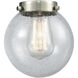 Franklin Restoration Beacon 1 Light 6 inch Brushed Satin Nickel Mini Pendant Ceiling Light in Incandescent, Seedy
