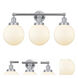Beacon 3 Light 24.5 inch Polished Chrome Bath Vanity Light Wall Light