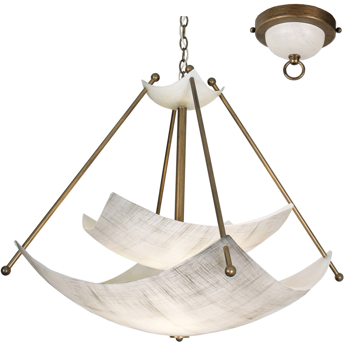 Mastery 6 Light 48 inch Chestnut Chandelier Ceiling Light, Talent
