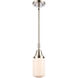 Franklin Restoration Dover 1 Light 5 inch Polished Nickel Mini Pendant Ceiling Light in Matte White Glass