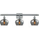 Ballston Fenton LED 26 inch Polished Chrome Bath Vanity Light Wall Light in Plated Smoke Glass, Ballston