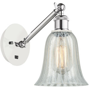 Ballston Hanover 1 Light 6 inch White and Polished Chrome Sconce Wall Light