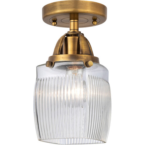 Nouveau 2 Colton 1 Light 6 inch Brushed Brass Semi-Flush Mount Ceiling Light