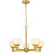 Cairo LED 20 inch Satin Gold Chandelier Ceiling Light