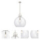 Newton Sphere 1 Light 18 inch Brushed Satin Nickel Pendant Ceiling Light