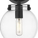 Auralume Span LED 25 inch Matte Black Bath Vanity Light Wall Light