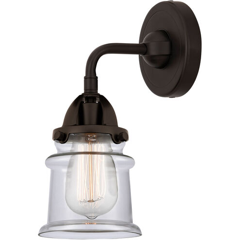 Nouveau 2 Small Canton LED 5.25 inch Oil Rubbed Bronze Sconce Wall Light in Clear Glass