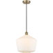 Edison Cindyrella 1 Light 12 inch Antique Brass Mini Pendant Ceiling Light