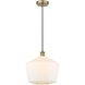 Edison Cindyrella 1 Light 12 inch Antique Brass Mini Pendant Ceiling Light