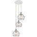 Ballston Rochester 3 Light 14.5 inch White Polished Chrome Cord Hung Multi Pendant Ceiling Light