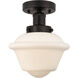 Oxford 1 Light 6.5 inch Oil Rubbed Bronze Semi-Flush Mount Ceiling Light