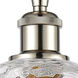 Ballston Athens Water Glass LED 8 inch Polished Nickel Semi-Flush Mount Ceiling Light