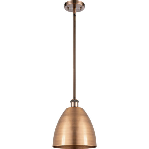 Ballston Dome 1 Light 9 inch Antique Copper Pendant Ceiling Light