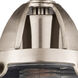 Nouveau 2 Small Oxford 1 Light 8 inch Brushed Satin Nickel Semi-Flush Mount Ceiling Light in Clear Glass