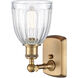 Ballston Brookfield LED 5.75 inch Brushed Brass Sconce Wall Light in Clear Glass, Ballston