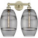 Edison Vaz 2 Light 17 inch Antique Brass Bath Vanity Light Wall Light