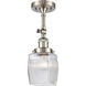 Franklin Restoration Colton LED 6 inch Brushed Satin Nickel Sconce Wall Light, Franklin Restoration