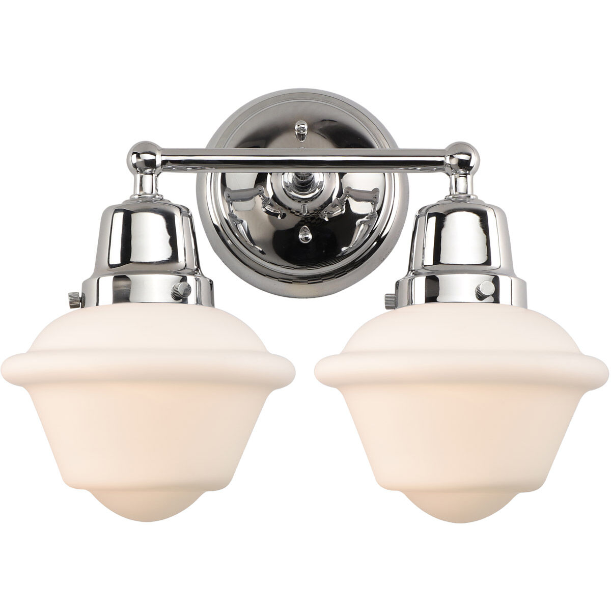 Aditi Small Oxford LED 16 inch Polished Chrome Bath Vanity Light Wall Light, Aditi