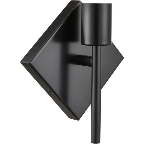 Mia 1 Light 6 inch Matte Black ADA Sconce Wall Light