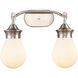 Genesis 2 Light 18.25 inch Satin Nickel Bath Vanity Light Wall Light
