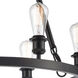 Ballston Saloon LED 30 inch Matte Black Chandelier Ceiling Light, Ballston