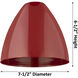 Ballston Plymouth Dome LED 7.5 inch Antique Brass Sconce Wall Light in Matte Blue