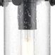 Pilaster II Cylinder 1 Light 5 inch Matte Black Pendant Ceiling Light in Seedy Glass