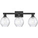 Arcadia Waverly 3 Light 25 inch Matte Black Bath Vanity Light Wall Light