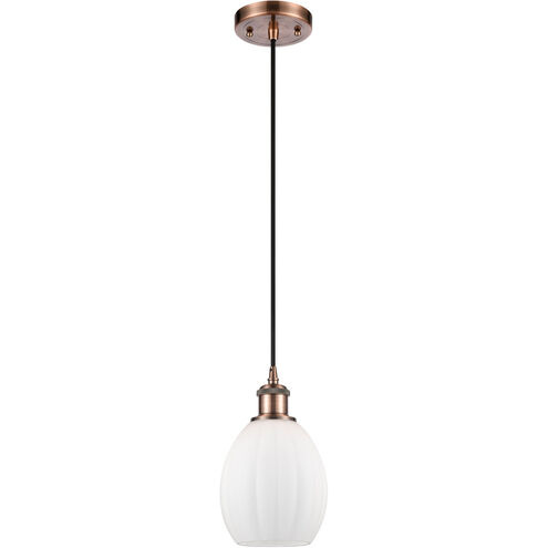 Ballston Eaton 1 Light 6 inch Antique Copper Mini Pendant Ceiling Light, Ballston