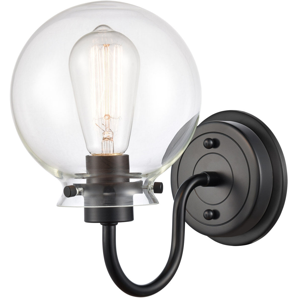 Olivia LED 6.38 inch Matte Black Bath Vanity Light Wall Light