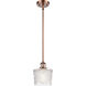 Ballston Niagra 1 Light 7 inch Antique Copper Pendant Ceiling Light, Ballston