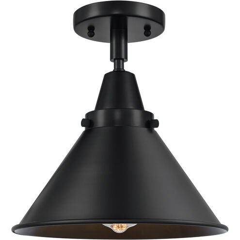 Franklin Restoration Briarcliff 1 Light 10 inch Matte Black Flush Mount Ceiling Light