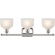 Ballston Dayton LED 26 inch Polished Nickel Bath Vanity Light Wall Light in White Glass, Ballston
