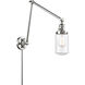 Dover 30 inch 60.00 watt Polished Chrome Swing Arm Wall Light, Franklin Restoration